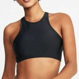 Old Navy High Neck Double Bow Back Detail Swim Top Size L